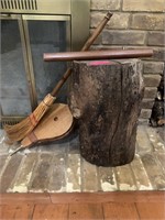 WOOD STUMP & MISC BELLOWS MORE