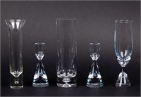 Holmegaard Danish ‘Princess’ Vase / Candlesticks+