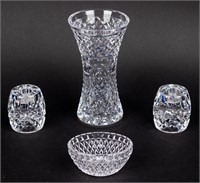 Lot of Waterford Crystal Vase / Candlestick Holder