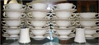 Set of 15 Lenox Cups & Saucers + S&P Shakers