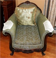Rococo Style Carved Armchair