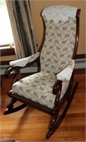 Upholstered Lincoln Rocker