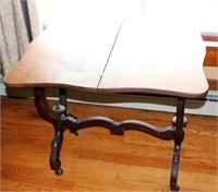 Folding Mahogany Victorian Table/Stand