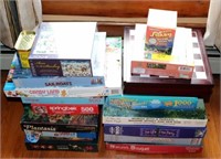 Collection of Board Games & Puzzles