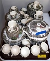 Lot of Johnson Bros Friendly Village China Service