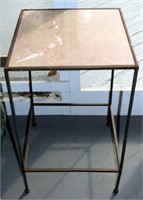 Wrought Iron Base Table w/ Tile Top