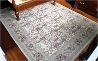 Floral Hooked Rug 111"X89"