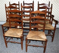 (Lot of 8) Ladderback Sidechairs (As Found)