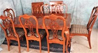 THOMASVILLE PECAN FORMAL DINING TABLE*8 CHAIRS