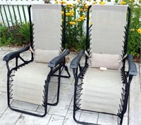 (Lot of 2) Fold-0ut Patio Chairs