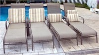 (Lot of 4) Patio Lounge Chairs