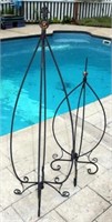 (Lot of 2) Wrought Iron Plant Hangers