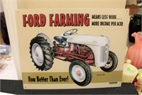 Metal Ford Farming sign