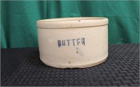 Vintage crock butter tub