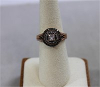 Sterling white sapphire ring
