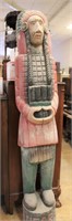 Wood cigar Indian appx 6 ft tall