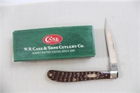 Case brown trapper knife in box