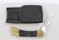 Case single blade knife with black holder
