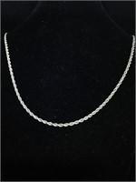 Sterling Chain Necklace 9.5 inches