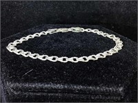 Sterling Chain Bracelet 3.5 inches