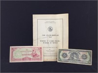 Lot of foreign currency with info