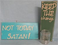 HANDCRAFTED DECOR MESSAGE SIGNS