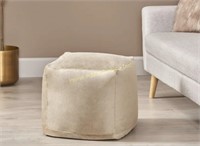 Home Loft Concept $28 Retail Velvet Square Pouf