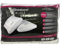 Beautyrest $48 Retail Black Pillows, 2-Pack