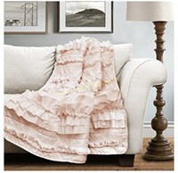 Lush Decor $88 Retail Lush Décor Belle Throw, 60