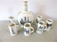 Romanian Decanter Set & Mugs