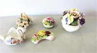Selection Porcelain Flower Baskets