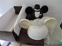 Walt Disney Mickey & Minnie Bride & Groom Hats