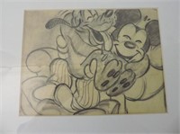 Mickey Mouse & Goofy Sketch 15"x12"