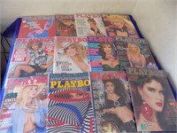 1986 12 Complete Issues of Playboy(Andy Warhol,