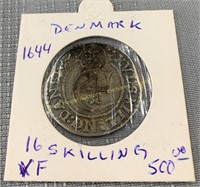 1644 Denmark 16 skilling