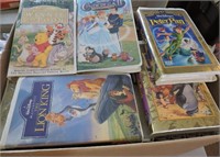 Large Quantity Disney VHS Tapes