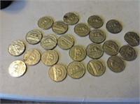 23 - 1960 & 1950's Five Cents Coins