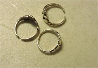 Small Sterling Silver Rings 5Gr