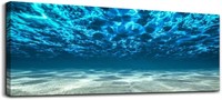 Print Artwork Blue Ocean Sea 16 x 48in.