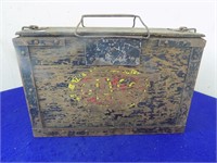 Vintage Storage Box with Removable Wooden Trays