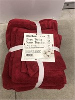 New Martex 6 Pieces Towel Set - Red
