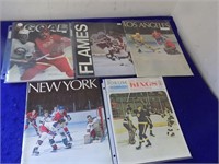 5 Vintage NHL Programs 1968-1981