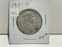 1951D FRANKLIN 1/2 DOLLAR