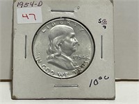 1954D FRANKLIN 1/2 DOLLAR