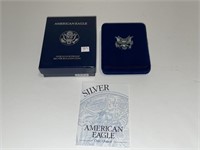 1994P AMERICAN SILVER EAGLE PROOF W/BOX & COA