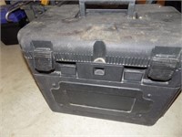 black tool box and contents