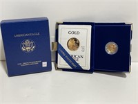 1991P AMERICAN EAGLE $5 PROOF GOLD COIN - 1/10TH