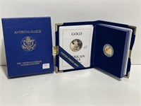 1993P AMERICAN EAGLE $5 PROOF GOLD COIN - 1/10TH
