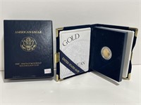 2000W AMERICAN EAGLE $5 PROOF GOLD COIN - 1/10TH