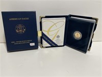 2005W AMERICAN EAGLE $5 PROOF GOLD COIN - 1/10TH